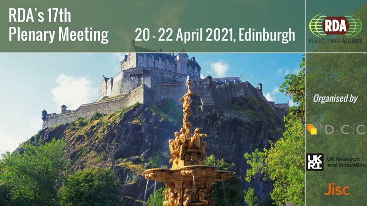 17th Research Data Alliance Plenary Meeting announcement poster